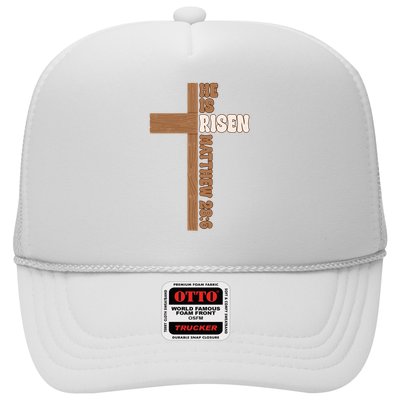 Easter Cross He Is Risen Jesus Christian Trucker Hat