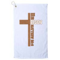 Easter Cross He Is Risen Jesus Christian Golf Towel