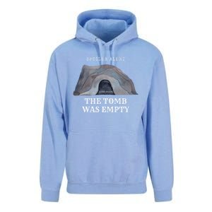 Easter Christian He Is Risen Spoiler Alert The Tomb Is Empty Gift Unisex Surf Hoodie