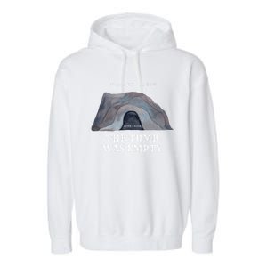 Easter Christian He Is Risen Spoiler Alert The Tomb Is Empty Gift Garment-Dyed Fleece Hoodie