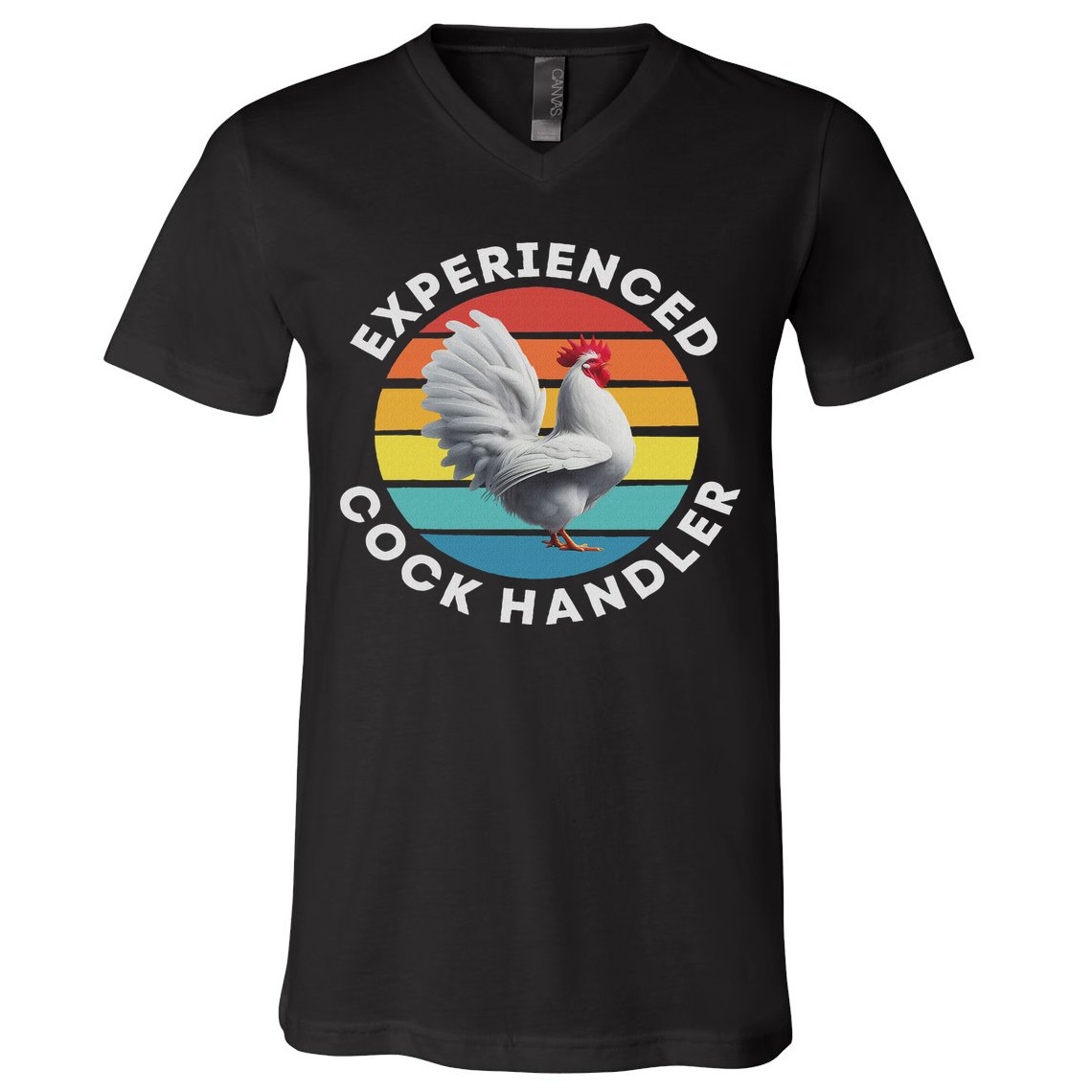 Experienced Cock Handler Raunchy Funny Gift V-Neck T-Shirt