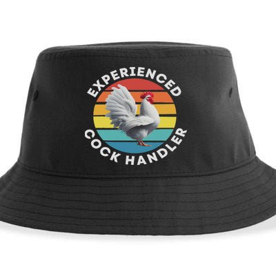 Experienced Cock Handler Raunchy Funny Gift Sustainable Bucket Hat