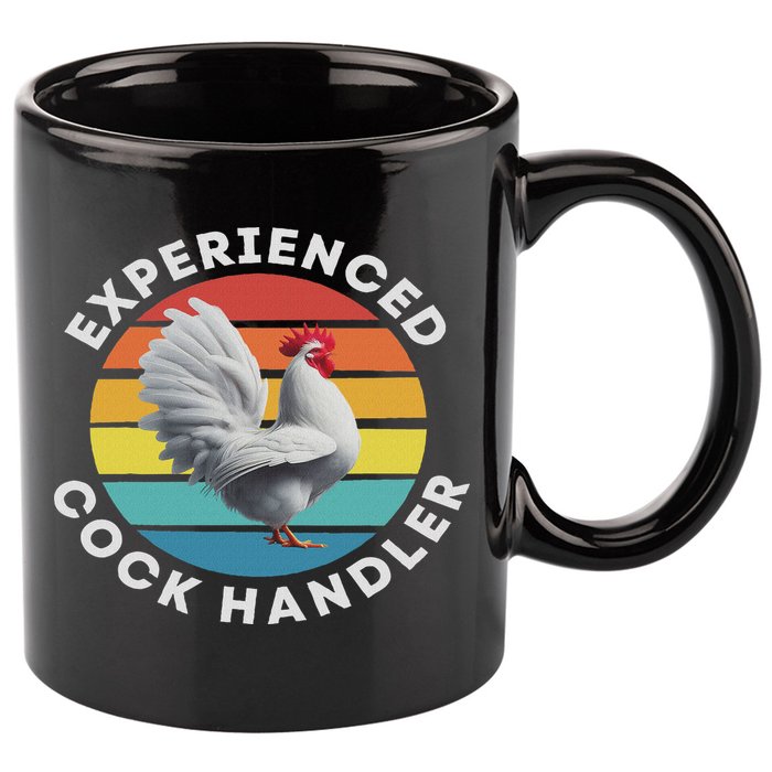 Experienced Cock Handler Raunchy Funny Gift 11oz C Handle Ceramic Mug