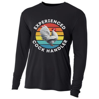 Experienced Cock Handler Raunchy Funny Gift Cooling Performance Long Sleeve Crew