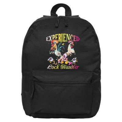 Experienced Cock Handler Rooster Farmer Poultry Farming 16 in Basic Backpack