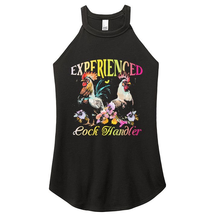 Experienced Cock Handler Rooster Farmer Poultry Farming Women's Perfect Tri Rocker Tank