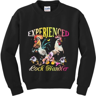 Experienced Cock Handler Rooster Farmer Poultry Farming Kids Sweatshirt