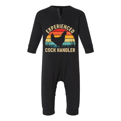 Experienced Cock Handler Funny Chicken Infant Fleece One Piece