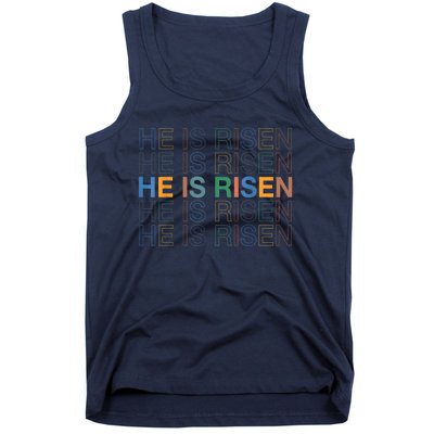 Easter Christian He Is Risen Sun Resurrection Tank Top