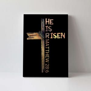 Easter Christian He Is Risen Sun Resurrection Canvas