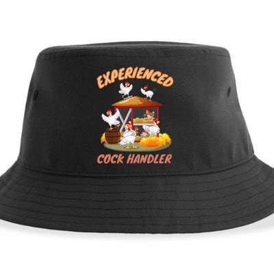 Experienced Cock Handler Funny Chicken Sustainable Bucket Hat