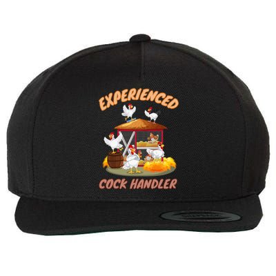 Experienced Cock Handler Funny Chicken Wool Snapback Cap