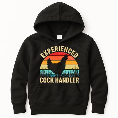 Experienced Cock Handler Chicken Farmer Pun Kids Hoodie