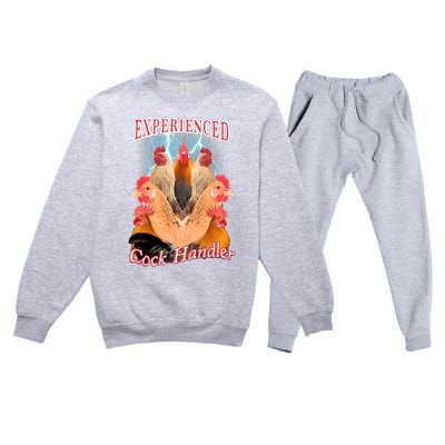 Experienced Cock Handler Premium Crewneck Sweatsuit Set