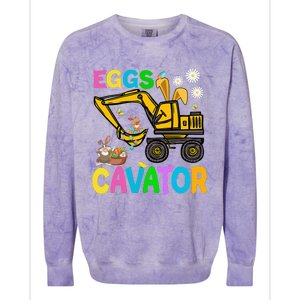 Eggs Cavator Happy Easter Hunting Egg Colorblast Crewneck Sweatshirt