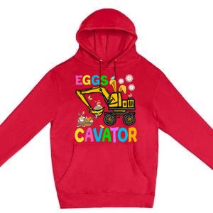 Eggs Cavator Happy Easter Hunting Egg Premium Pullover Hoodie