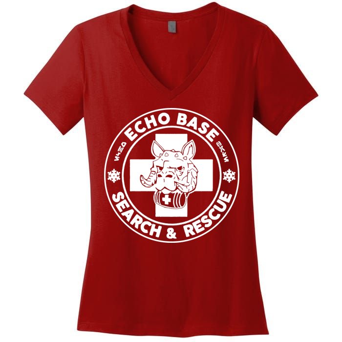 Echo Base Search And Rescue Women's V-Neck T-Shirt
