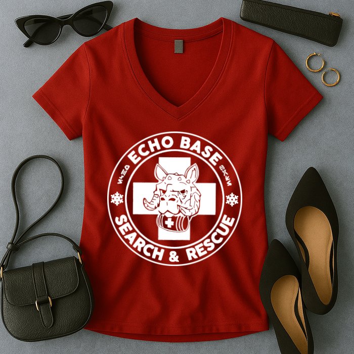 Echo Base Search And Rescue Women's V-Neck T-Shirt