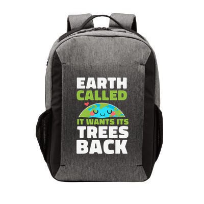 Earth Called It Wants Its Trees Back Environmentalist Vector Backpack