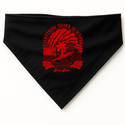 everything comes in waves pink palm Pullover USA-Made Doggie Bandana