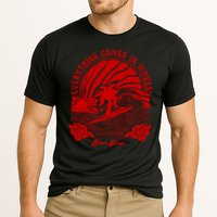 everything comes in waves pink palm Pullover Performance Shirt