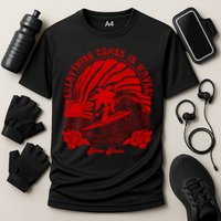 everything comes in waves pink palm Pullover Performance Shirt