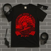 everything comes in waves pink palm Pullover T-Shirt