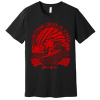 everything comes in waves pink palm Pullover Premium T-Shirt