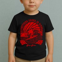 everything comes in waves pink palm Pullover Toddler T-Shirt