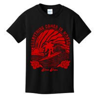 everything comes in waves pink palm Pullover Kids T-Shirt