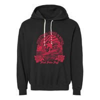 Everything Comes In Waves Palm Puff Summer Vibes Garment-Dyed Fleece Hoodie