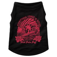 Everything Comes In Waves Palm Puff Summer Vibes Doggie Tank