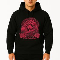 Everything Comes In Waves Palm Puff Summer Vibes Hoodie