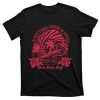 Everything Comes In Waves Palm Puff Summer Vibes T-Shirt