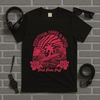 Everything Comes In Waves Palm Puff Summer Vibes T-Shirt