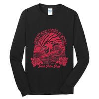 Everything Comes In Waves Palm Puff Summer Vibes Tall Long Sleeve T-Shirt