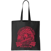 Everything Comes In Waves Palm Puff Summer Vibes Bag