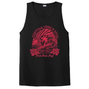 Everything Comes In Waves Palm Puff Summer Vibes PosiCharge Competitor Tank