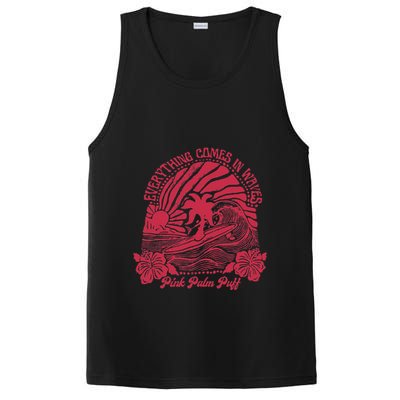 Everything Comes In Waves Palm Puff Summer Vibes PosiCharge Competitor Tank