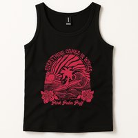Everything Comes In Waves Palm Puff Summer Vibes Tank Top