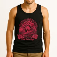 Everything Comes In Waves Palm Puff Summer Vibes Tank Top