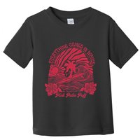 Everything Comes In Waves Palm Puff Summer Vibes Toddler T-Shirt