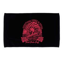 Everything Comes In Waves Palm Puff Summer Vibes Microfiber Hand Towel