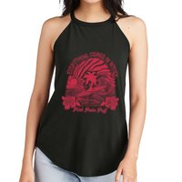 Everything Comes In Waves Palm Puff Summer Vibes Women's Perfect Tri Rocker Tank
