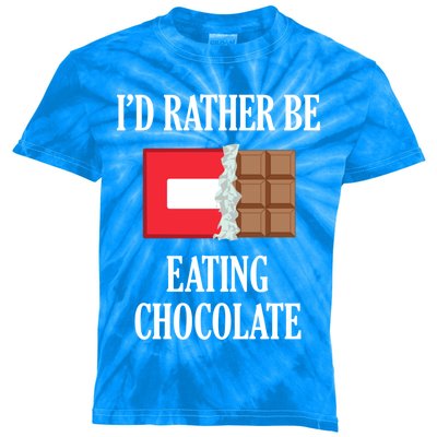 Eating Chocolate Ironic Saying Chocolatier Cute Gift Kids Tie-Dye T-Shirt