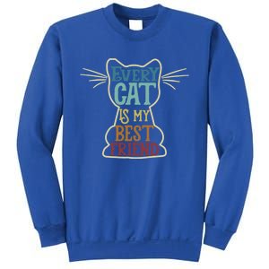 Every Cat Is My Best Friend Cat Mom Cat Lovers Funny Cat Gift Sweatshirt