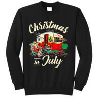 Enjoy Christmas In July Hippie RV Camping Gift Camping Lover Sweatshirt