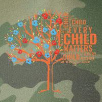 Every Child In Matters Tree Orange Day Legacy Tie Dye Trucker Hat