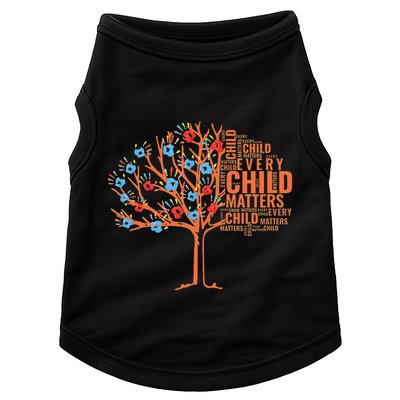 Every Child In Matters Tree Orange Day Doggie Tank