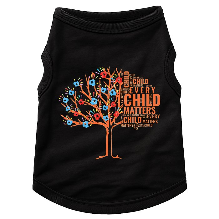 Every Child In Matters Tree Orange Day Doggie Tank